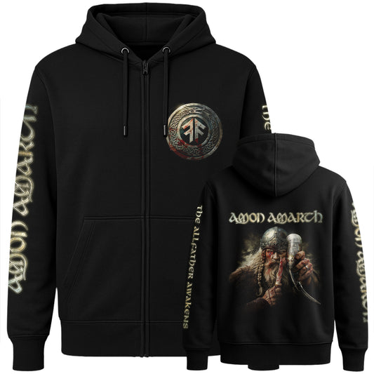 AMON AMARTH The Allfather Awakens Zip Hoodie