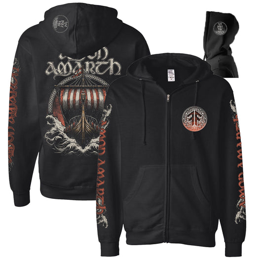 AMON AMARTH We Rule The Waves 2026 Tour Zip Hoodie