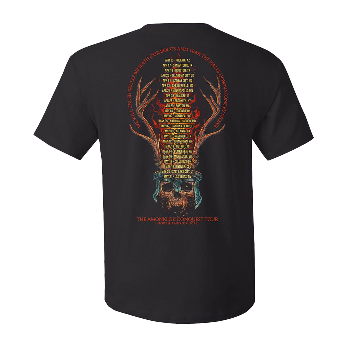 AMON AMARTH Make Your Final Stand 2026 Tour T-Shirt