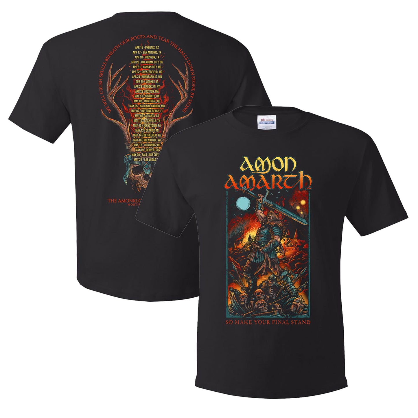 AMON AMARTH Make Your Final Stand 2026 Tour T-Shirt