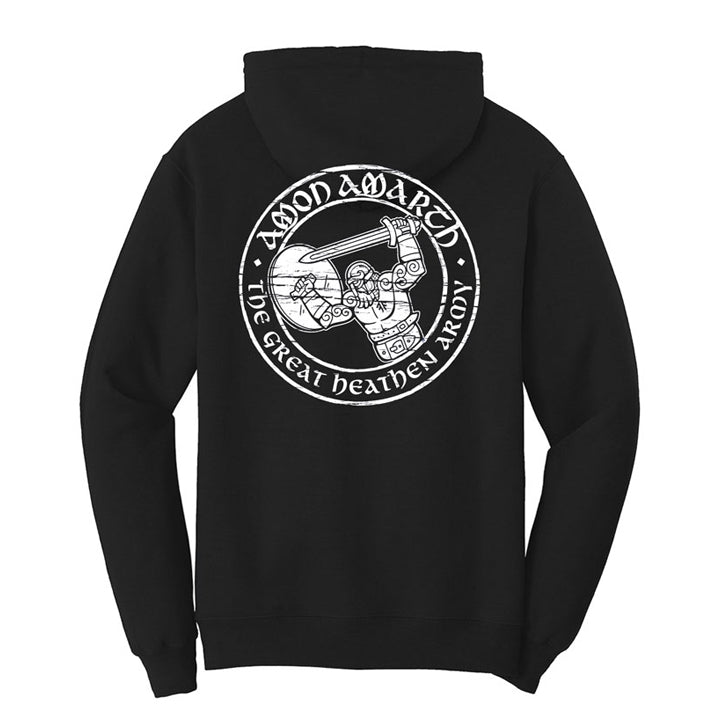 AMON AMARTH The Great Heathen Army White Logo Pullover Hoodie