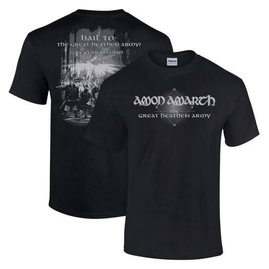 AMON AMARTH The Great Heathen Army Greyscale T-Shirt